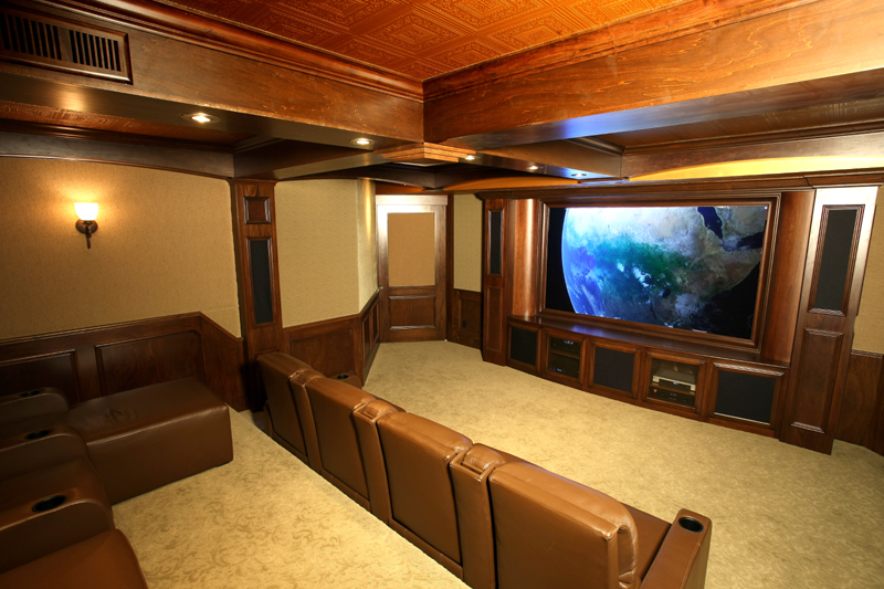 9-Seat Acoustic-Wall Theater — Fox Audio Visual project photo 1