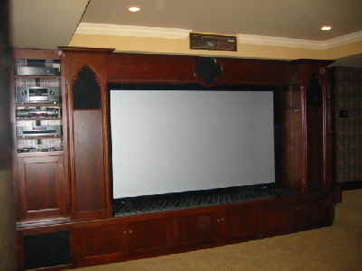 Quarter-Sawn White Oak Media Room — Fox Audio Visual project photo 1