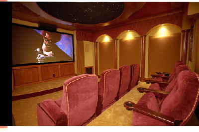 8-Seat Theater · Fiber-Star Ceiling — Fox Audio Visual project photo 1