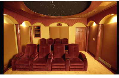 8-Seat Theater · Fiber-Star Ceiling — Fox Audio Visual project photo 2