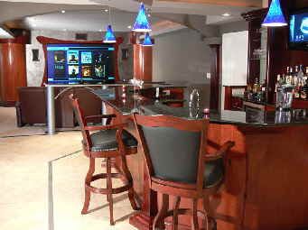 Cherry Media Room & Adjoining Bar — Fox Audio Visual project photo 4